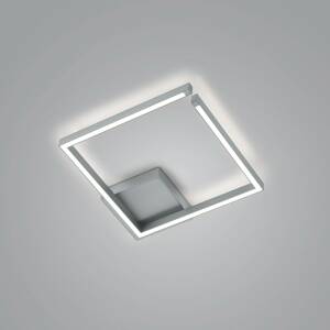LED mennyezeti lámpa Yoko, négyzet nikkel