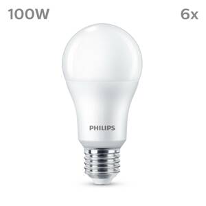 Philips LED izzó E27 13W 1521lm 2700K matt 6db