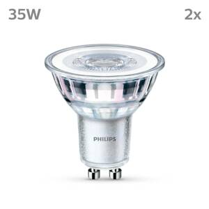 Philips LED izzó GU10 3,5W 255lm 827 átl. 36° 2db