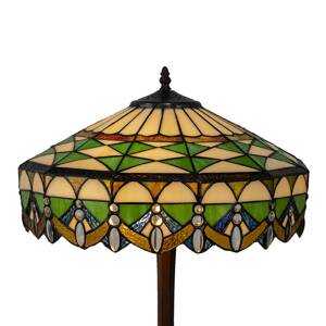 Asztali lámpa 5LL-6086 zöld, Tiffany design