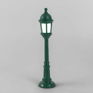 LED külső dekorvilágítás Street Lamp, akku, zöld