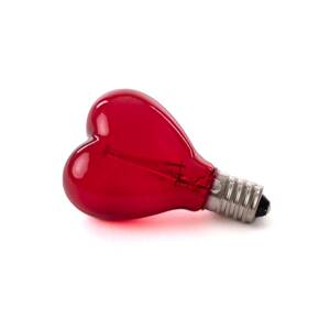 E14 1W LED izzó 5 V Mouse Lamp-hoz, szív piros