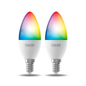 Calex Smart LED gyertya E14 B35 4,9 W CCT RGB 2-es