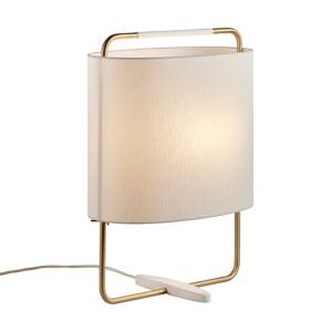 Asztali lámpa Margot, 55 cm, bézs, arany, fehér