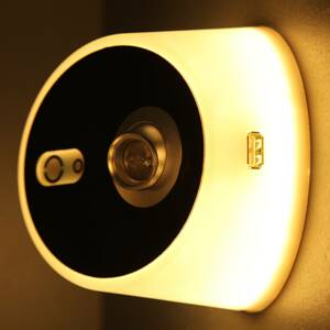 LED fali lámpa Zoom spot USB-kimenet Carbon fekete
