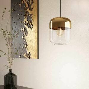EGLO Maryvilla függő lámpa, arany/átlátszó 1 izzós