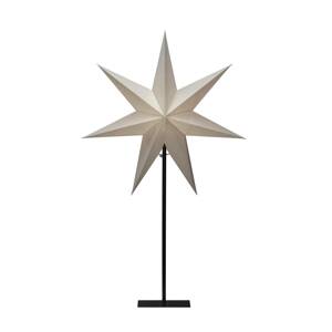 Deco világítás papírcsillag, 7 csipkés fehér 80cm