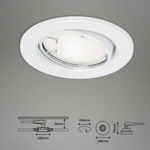 LED beépíthető lámpa Fit Move S, 3-as klt, fehér