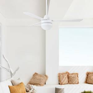 Mennyezeti ventilátor Megara, E14 lámpa, fehér