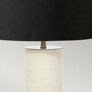 Textil asztali világítás Ripple fehér/búra fekete