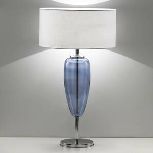 Asztali lámpa Show Ogiva 82 cm üvegelem kék