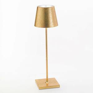 LED lámpa Poldina dekorációval, hordozható, arany