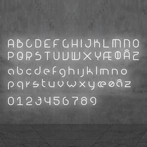 Artemide Alphabet of Light Wand kisbetű e betű