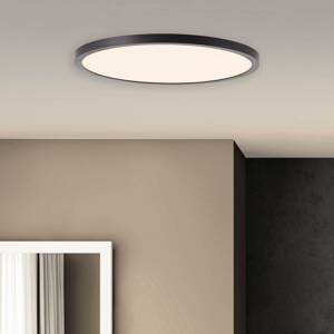 LED mennyezeti lámpa Tuco, szabály., fekete, Ø30cm