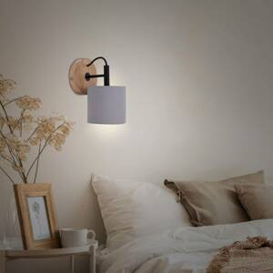 Wood & Style 2075 fali lámpa textilbúrával