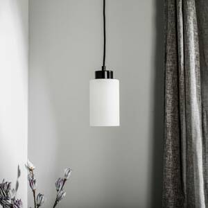 Vitrio függő lámpa, egy-ágú, fekete/fehér