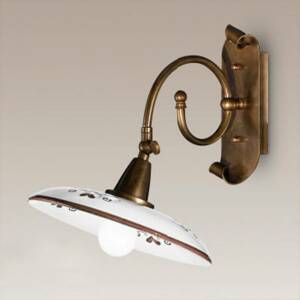 Bassano fali lámpa, részletek barna