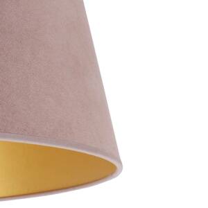 Cone lámpaernyő 25,5 cm magas, rózsaszín/arany