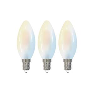 LUUMR Smart LED cseppes lámpa 3 db E14 4.2W CCT világos Tuya