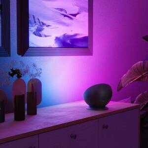 LED asztali lámpa WLAN, kerek, intelligens, RGBW, szabályozható, dimmelhető