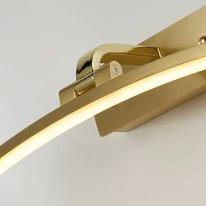 Santorini LED fali lámpa, szélesség 40 cm, sárgaréz, dönthető