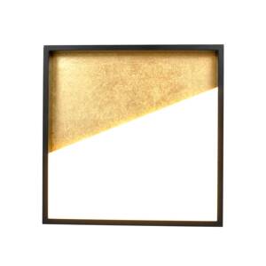 Vista LED-es fali lámpa, arany/fekete, 40 x 40 cm