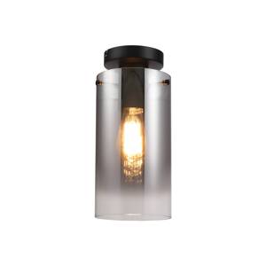 Ventotto mennyezeti lámpa, fekete/füst, Ø 15 cm, üveg