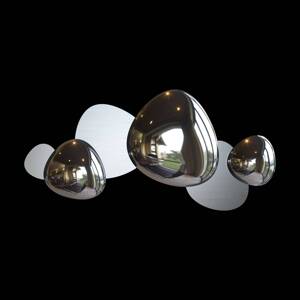 Maytoni Jack-stone LED falilámpa, 79 cm, nikkel