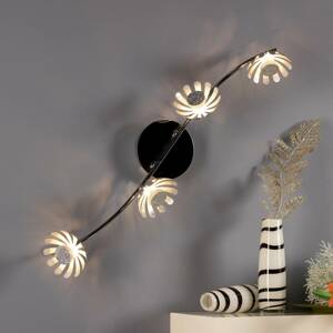 LED fali lámpa Bloom négy izzós ezüst