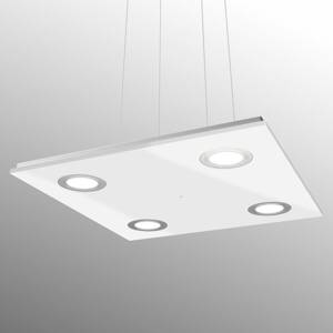 Négyzetes LED függő lámpa Pano, fehér
