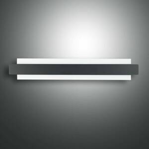 LED fali lámpa Regolo fém előlappal fekete