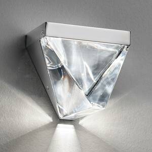 Fabbian Tripla - kristály LED fali lámpa, alu