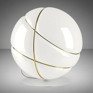Fabbian Armilla üveg asztali lámpa fehér, arany