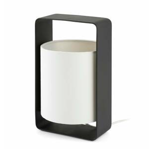 Asztali lámpa Lula fekete-fehér, 27 cm
