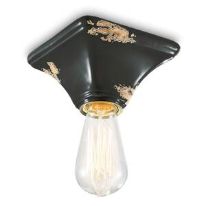 Vintage mennyezeti lámpa C135 fekete