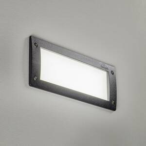 LED fali beépíthető lámpa Leti 300 Square fekete