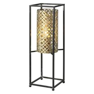 Petrolio asztali lámpa, fekete/arany, 47 cm magas