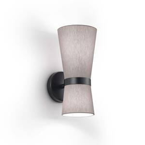 Fali lámpa Yuna-W fekete/ködszürke, mozgatható