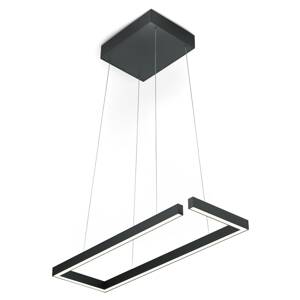LED függő lámpa Marisa-60, fekete matt, 60 x 20 cm