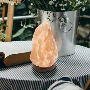 Sókristály asztali lámpa Stone, natúrszín