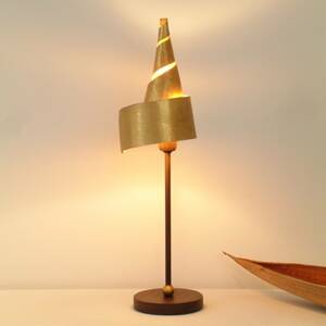 Arany asztali lámpa VARÁZSKALAP fém ernyővel