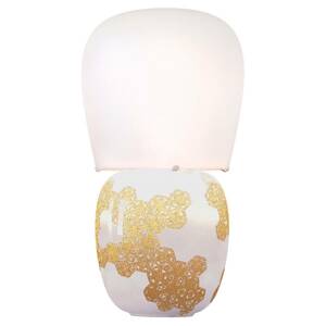 Kundalini Hive - kerámia asztali lámpa, fehér