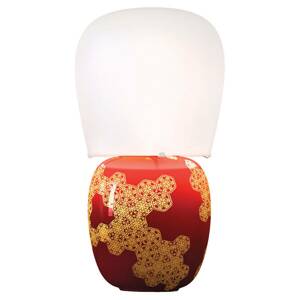 Kundalini Hive - kerámia asztali lámpa, piros