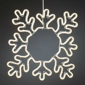 Hópehely LED dekoratív sziluett kültérre