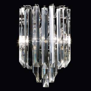 Fali lámpa Cristalli Murano-üveg króm 25 cm