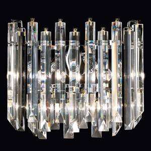 Fali lámpa Cristalli Murano-üveg króm 38 cm