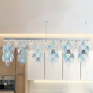 Függő lámpa Glace Murano üveg ernyőkkel