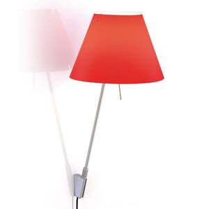 Luceplan Costanzina fali lámpa, alumínium, piros
