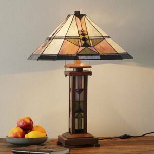 Asztali lámpa Leondra Tiffany stílusban