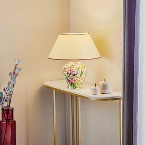 Menzel Living - Asztali lámpa virágos lábbal